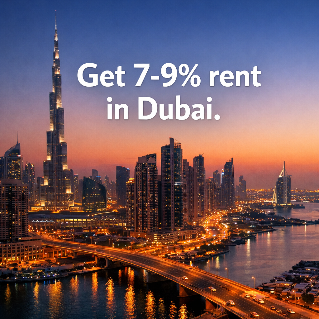How to get 7-9% rent in Dubai