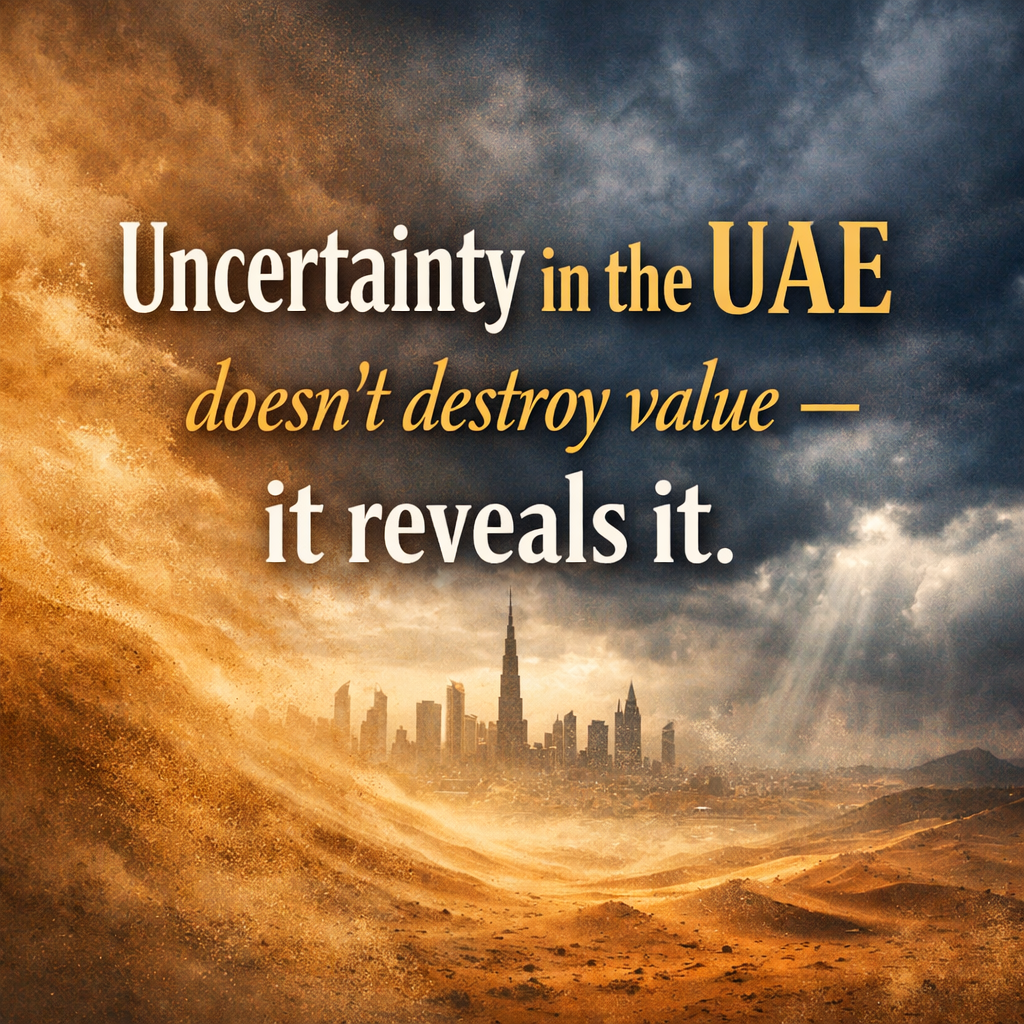 Uncertainty in the UAE doesn’t destroy value — it reveals it