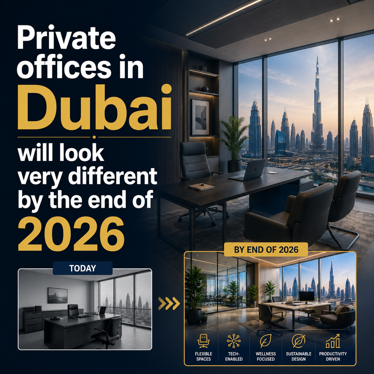 Private offices in Dubai will look very different by the end of 2026